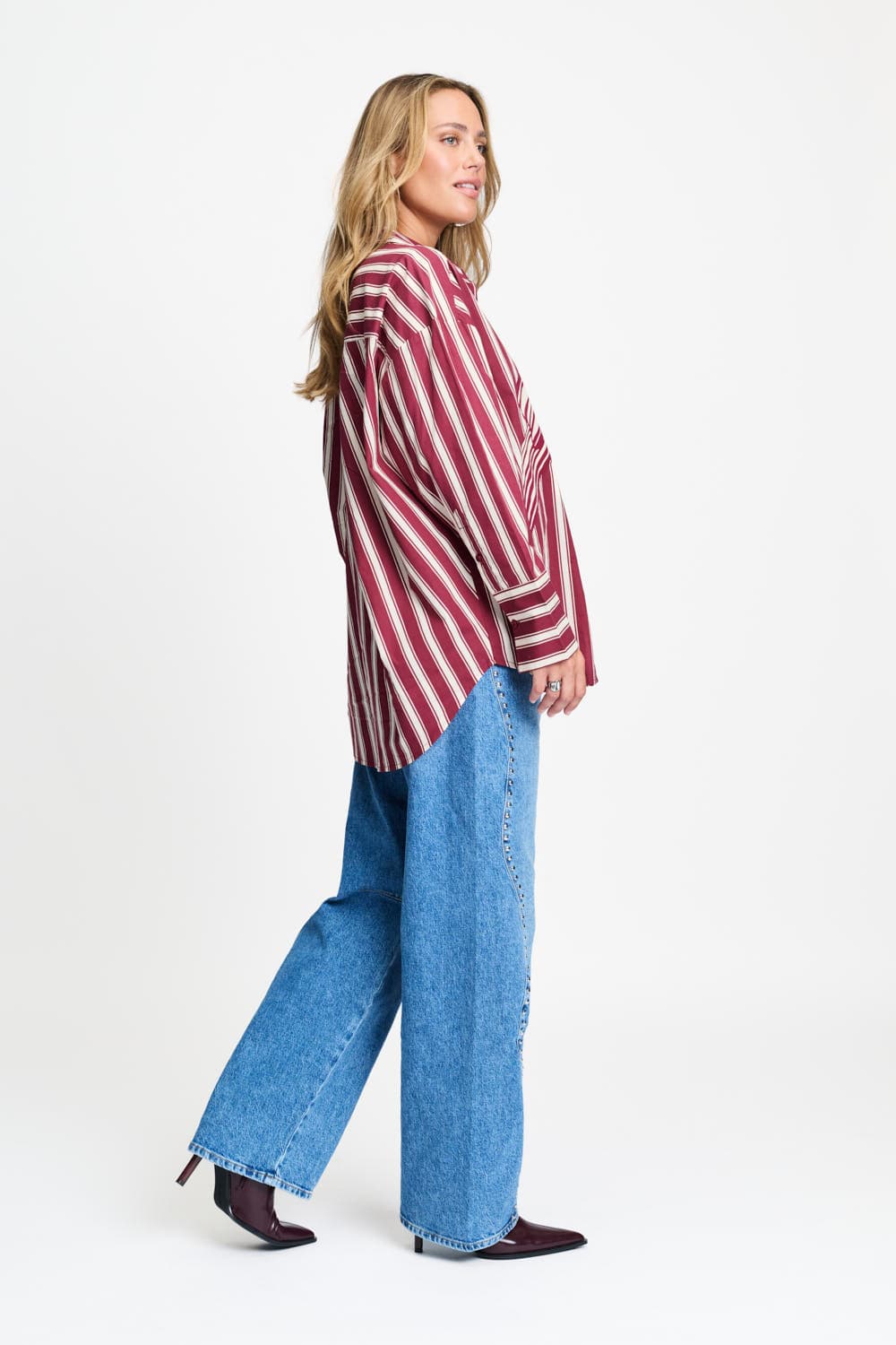 POM Amsterdam Blouses BLOUSE - Beau Ribbon Red