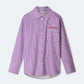 POM Amsterdam Blouses BLOUSE - Beau Striped Purple White
