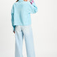 POM Amsterdam Blouses BLOUSE - Blue Sequins Urban Flora