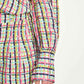 POM Amsterdam Blouses BLOUSE - Brushwork Check Linen