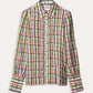 POM Amsterdam Blouses BLOUSE - Brushwork Check Linen