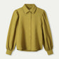 POM Amsterdam Blouses BLOUSE - Bubble Fresh Olive