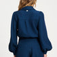 POM Amsterdam Blouses BLOUSE - Bubble Nightfall Blue