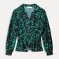 POM Amsterdam Blouses BLOUSE - Camo Teal Green