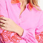 POM Amsterdam Blouses BLOUSE - Cheering Pink Sequins