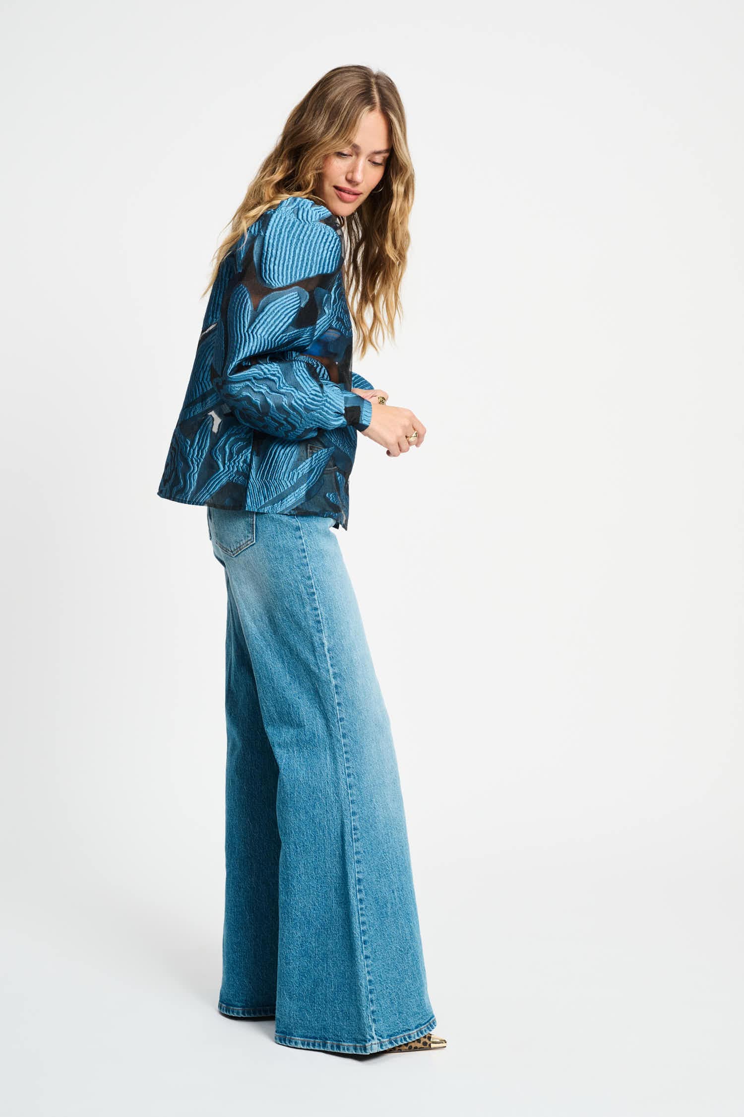 POM Amsterdam Blouses BLOUSE - Dashing Nights Organza