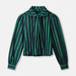 POM Amsterdam Blouses BLOUSE - Denim Striped