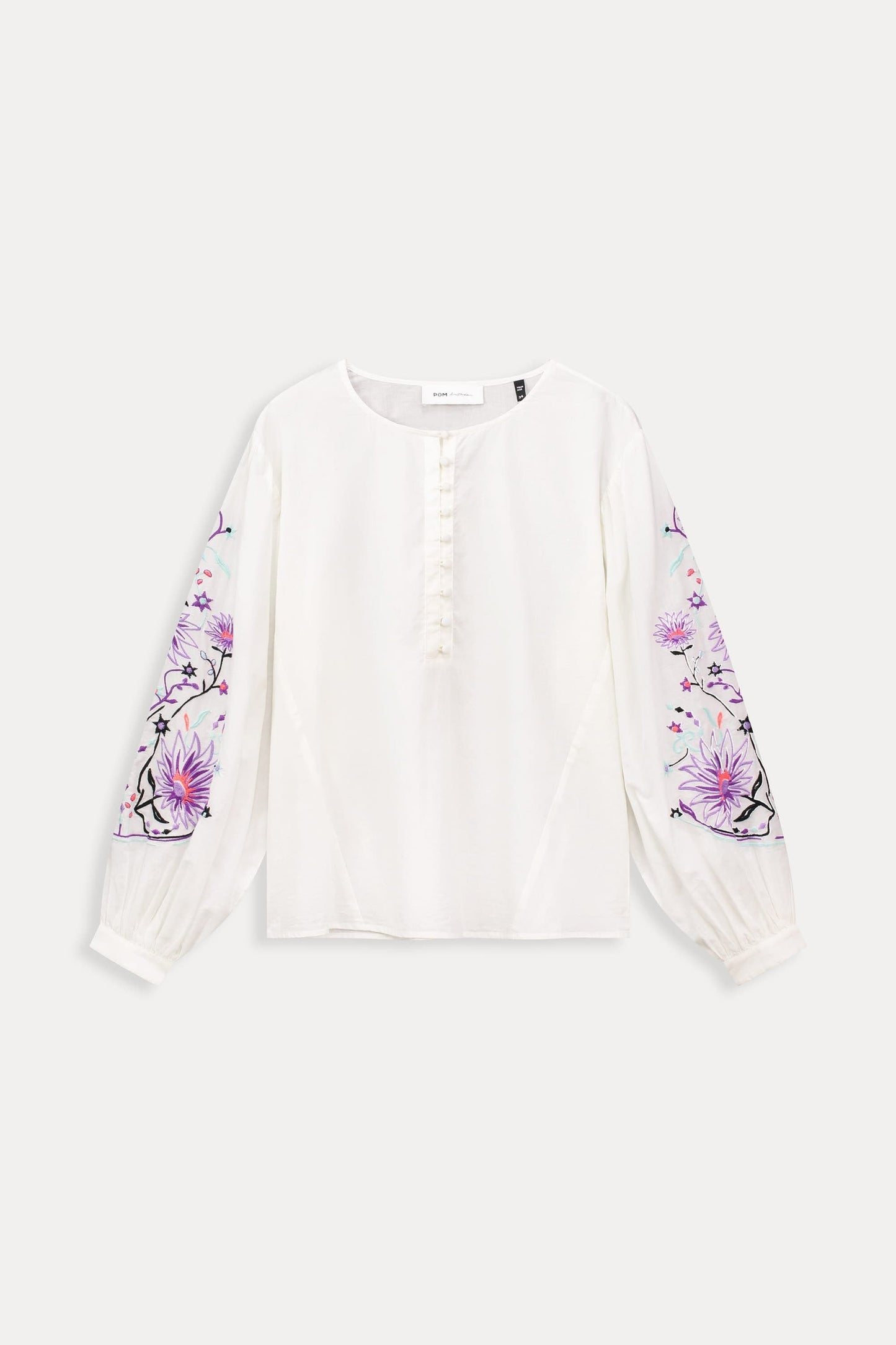 POM Amsterdam Blouses BLOUSE - Embroidery Purple