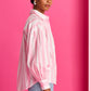 POM Amsterdam Blouses BLOUSE - Embroidery Striped Pink