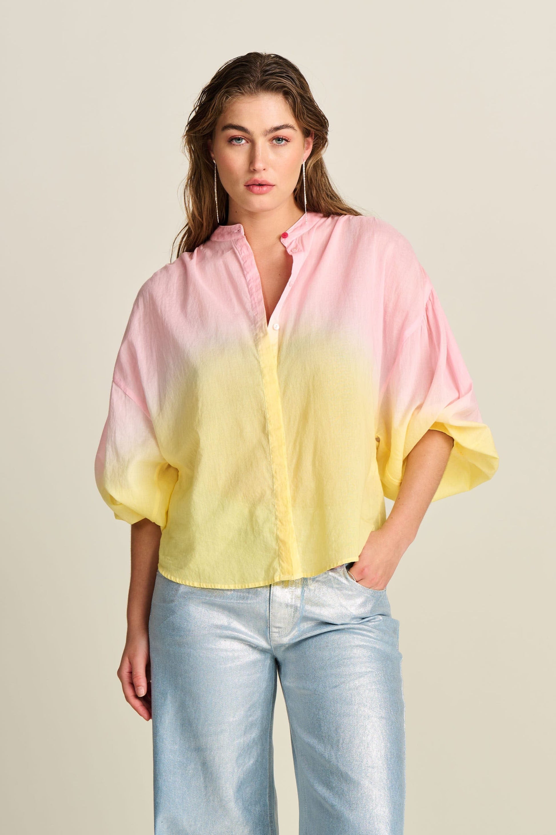 POM Amsterdam Blouses BLOUSE - Faded Blooming Pink