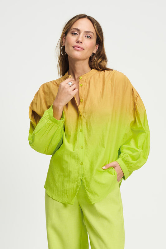 POM Amsterdam Blouses BLOUSE - Faded Summer Lime