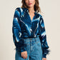 POM Amsterdam Blouses BLOUSE - Feathers Blue