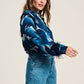 POM Amsterdam Blouses BLOUSE - Feathers Blue