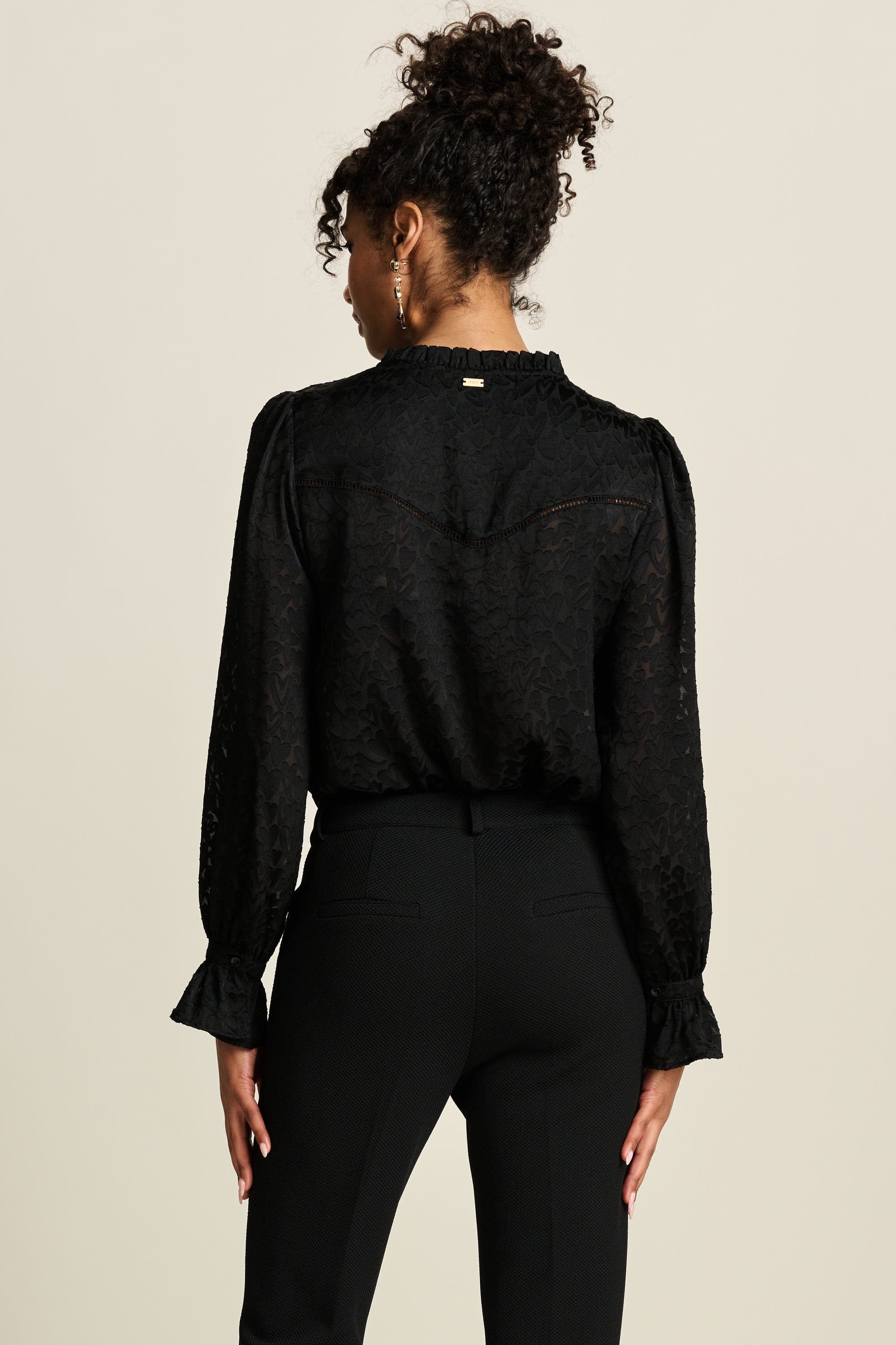 POM Amsterdam Blouses BLOUSE - Hearts Black