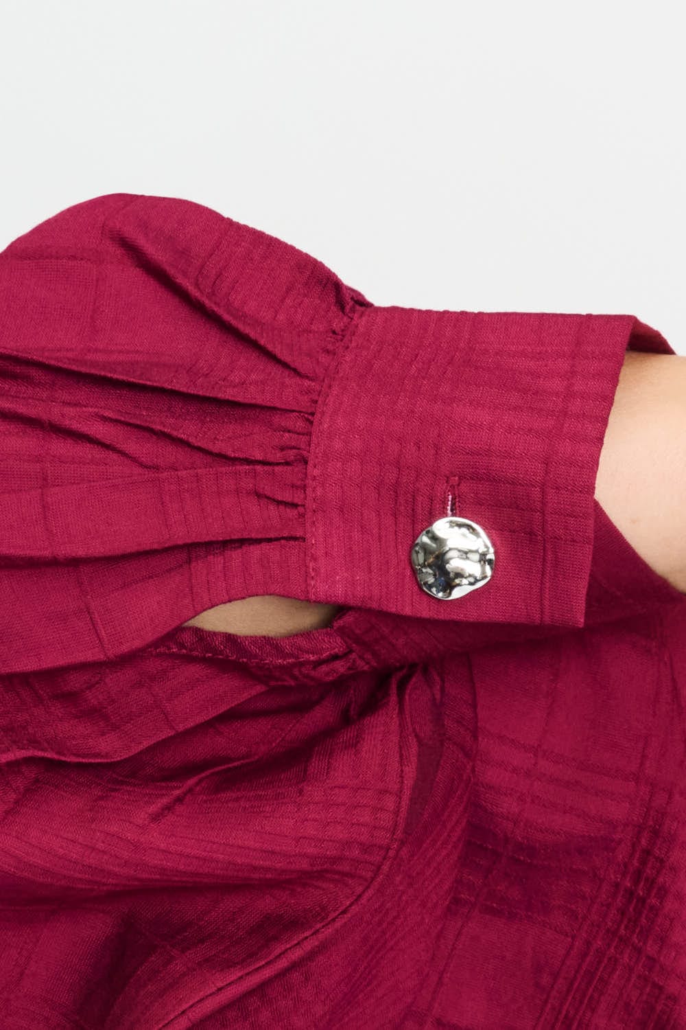 POM Amsterdam Blouses BLOUSE - Ivy Burgundy Red