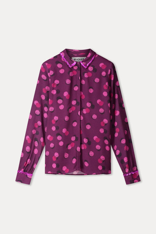 POM Amsterdam Blouses BLOUSE - Mila Disco Dots