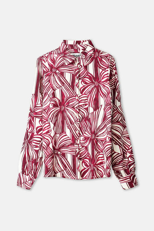 POM Amsterdam Blouses BLOUSE - Mila Ribbon Red