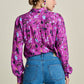 POM Amsterdam Blouses BLOUSE - Milly Featherfest Cactus Pink