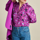 POM Amsterdam Blouses BLOUSE - Milly Featherfest Cactus Pink