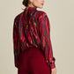 POM Amsterdam Blouses BLOUSE - Milly Woody Burgundy Red