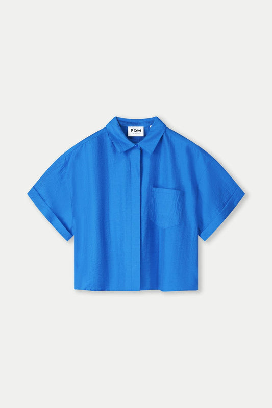 POM Amsterdam Blouses BLOUSE - Ocean Blue