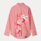 POM Amsterdam Blouses BLOUSE - Poplin Striped Orange