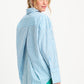 POM Amsterdam Blouses BLOUSE - Poplin Striped Smashing Blue