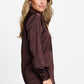 POM Amsterdam Blouses BLOUSE - Robin Chocolate Brown