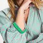 POM Amsterdam Blouses BLOUSE - Seersucker Green Pink
