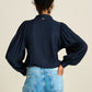 POM Amsterdam Blouses BLOUSE - Sparkle Blue