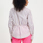 POM Amsterdam Blouses BLOUSE - Striped Poplin Cream