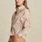 POM Amsterdam Blouses BLOUSE - Striped Poplin White