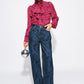 POM Amsterdam Blouses BLOUSE - Valerie Burgundy Red