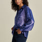 POM Amsterdam Blouses BLOUSE - Violet Festive Blue