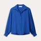 POM Amsterdam Blouses BLOUSE - Violet Shimmer Blue