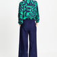 POM Amsterdam Blouses BLOUSE - Waves Green