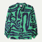 POM Amsterdam Blouses BLOUSE - Waves Green