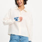 POM Amsterdam Blouses BLOUSE - White Sequins Matchpoint