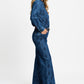 POM Amsterdam Blouses BLOUSE - Yara Bows Mid Blue