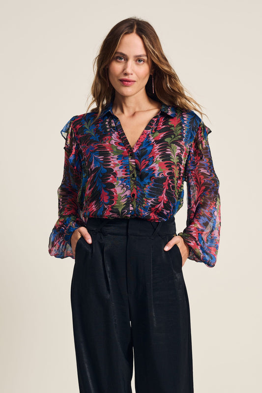 POM Amsterdam Blouses Multi colour / 34 BLOUSE - Animal Paradise