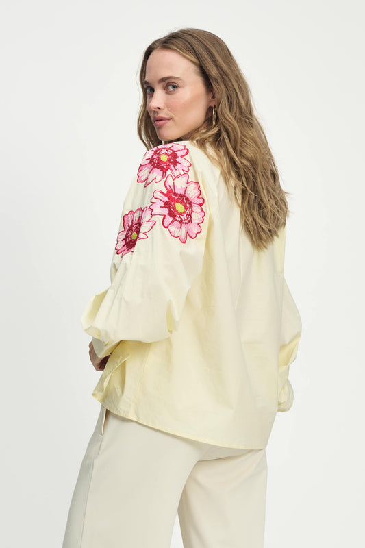 POM Amsterdam Blouses White / 34 BLOUSE - Lexi Bouquet Cream