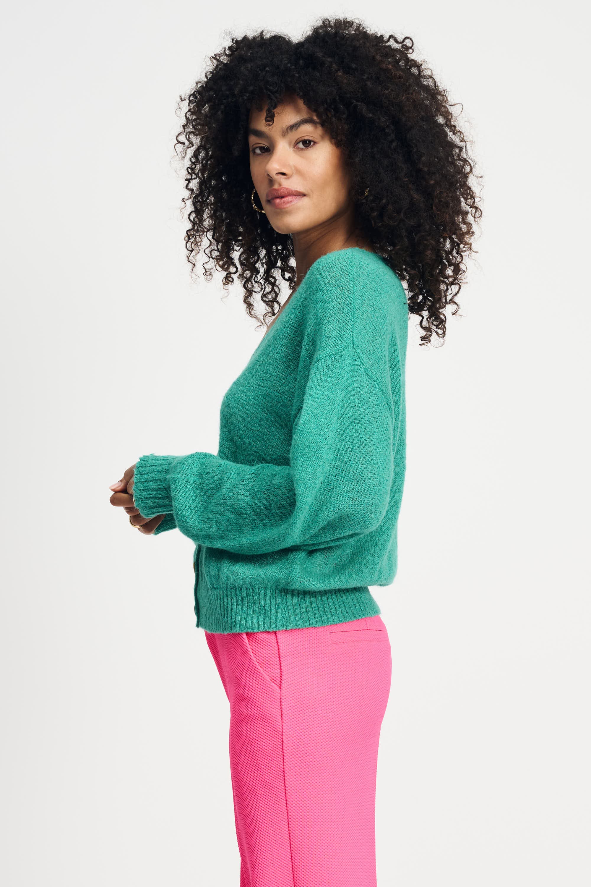 POM Amsterdam Cardigans CARDIGAN - Fresh Green