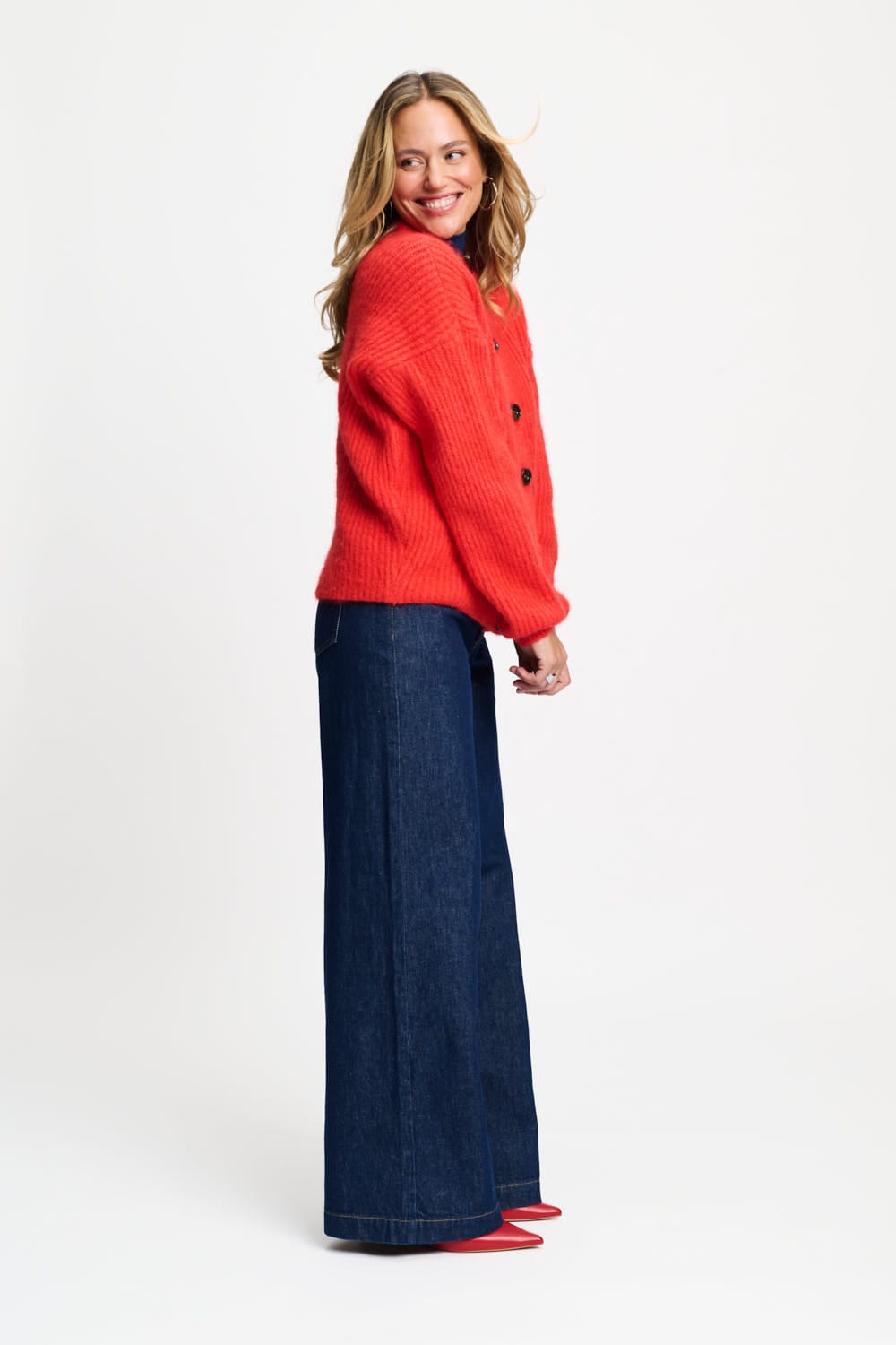 POM Amsterdam Cardigans CARDIGAN - Meryl Rouge