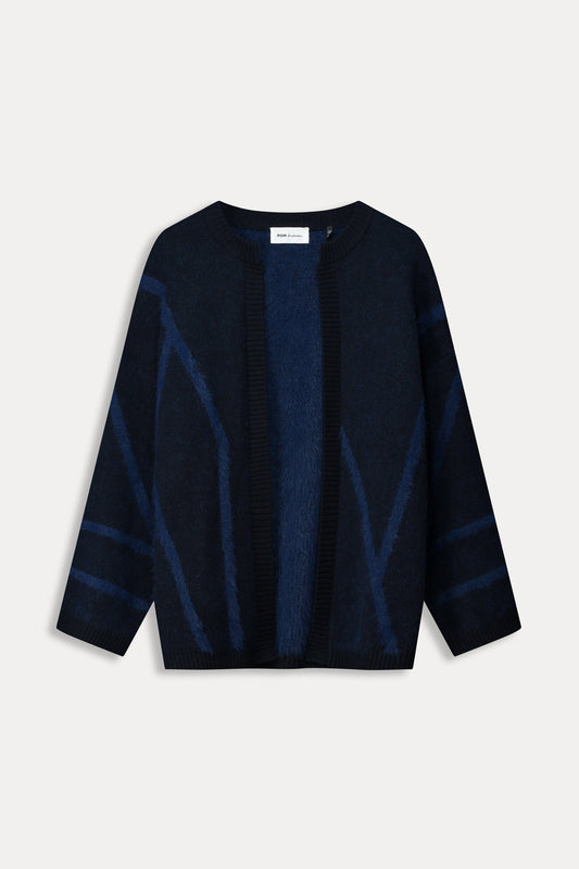 POM Amsterdam Cardigans CARDIGAN - Midnight Blue