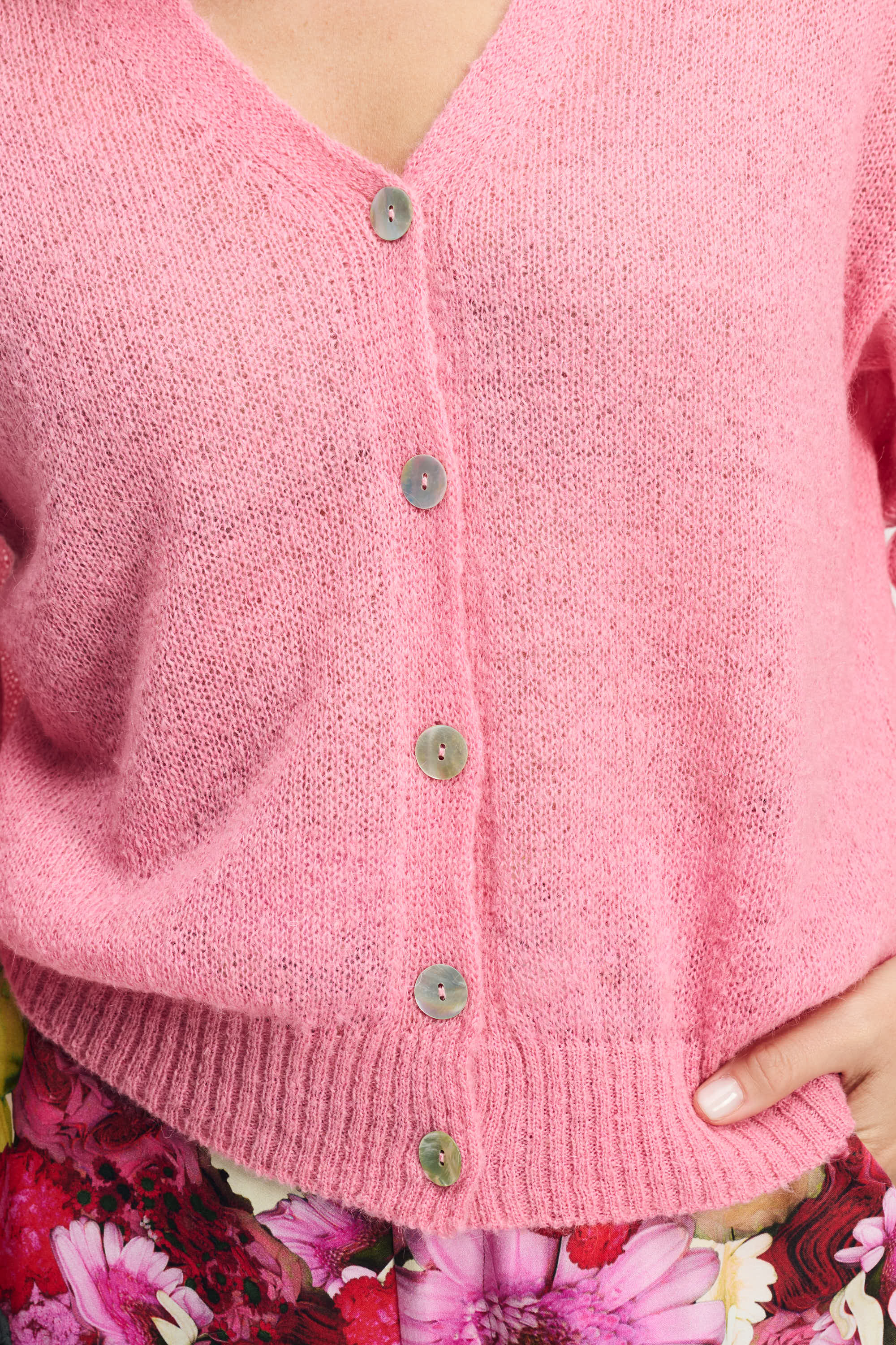 POM Amsterdam Cardigans CARDIGAN - Raspberry