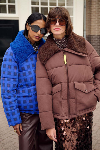 POM Amsterdam Coats Brown / 34 VESTE - Coco Chocolate Brown