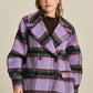 POM Amsterdam Coats MANTEAU - Checks Lavender