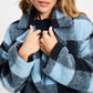 POM Amsterdam Coats VEST - Check Dawn Blue