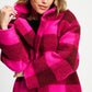 POM Amsterdam Coats VEST - Check Plum Pink