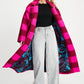 POM Amsterdam Coats VEST - Check Plum Pink